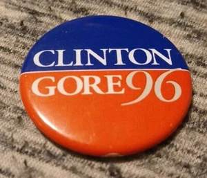 1996 Bill Clinton & Al Gore - 1.75" / Presidential Campaign Button - Picture 1 of 2