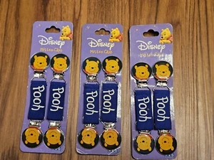 Vtg Disney Winnie the Pooh Mitten Clips Kids Children ABG Accessories 3 Total - Picture 1 of 3