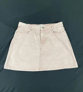 Zara Kids Girl Pink Denim Skirt Size 13-14 - Picture 1 of 5