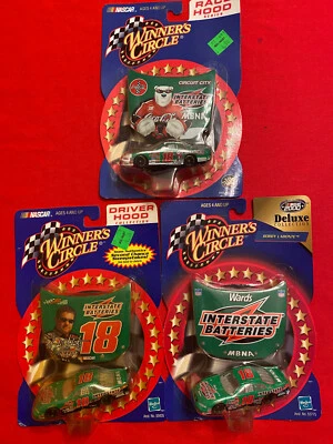 Hasbro Winners Circle NASCAR Bobby Labonte Autógrafo Capucha Lote de 3 NOC 1:64 Foto 1 de 4
