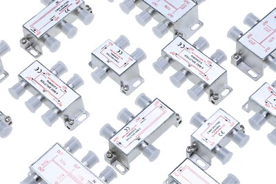 TV Coaxial Cable Splitter 2 3 4 6 8-Way for RG6 RG59 5-2300 MHz Multi-Pack LOT - Image 1 of 4