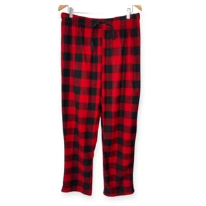 Open Trails Mens XL Buffalo Check Fleece PJ Lounge Pants NWOT - Picture 1 of 5