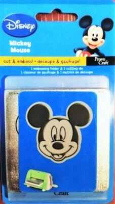 Disney Mickey Mouse Cuttlebug Die & Matching Embossing Folder 37-1713 NEW! - Image 1 of 4
