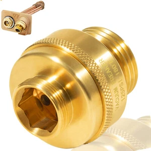 34HF-BR Vacuum Breaker Brass Fits for Woodford and 84 Wall Hydrants Single Check - Picture 1 of 8