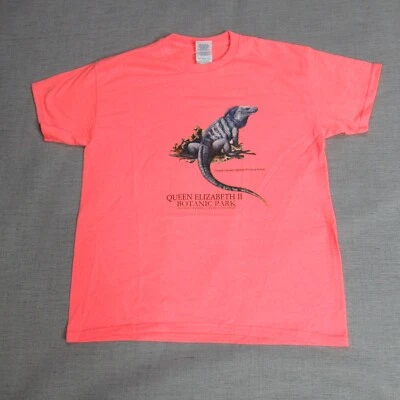 Botanic Park Cayman Islands T Shirt Kids Large Peach Lizard Logo Tee Caribbean - Image 1 of 4