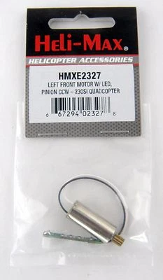 Left Front Motor w/LED, Pinion CCW for 230Si Quadcopter - Heli-Max HMXE2327 - Image 1 of 2