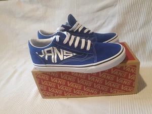 Vans Old Skool Logo True Blue New/Boxed Size Womens UK 6 - Picture 1 of 6