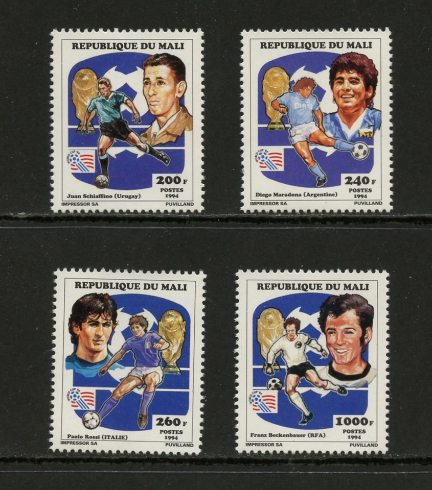 H826 Malí 1994 fútbol fútbol 4v.   MNH Foto 1 de 1