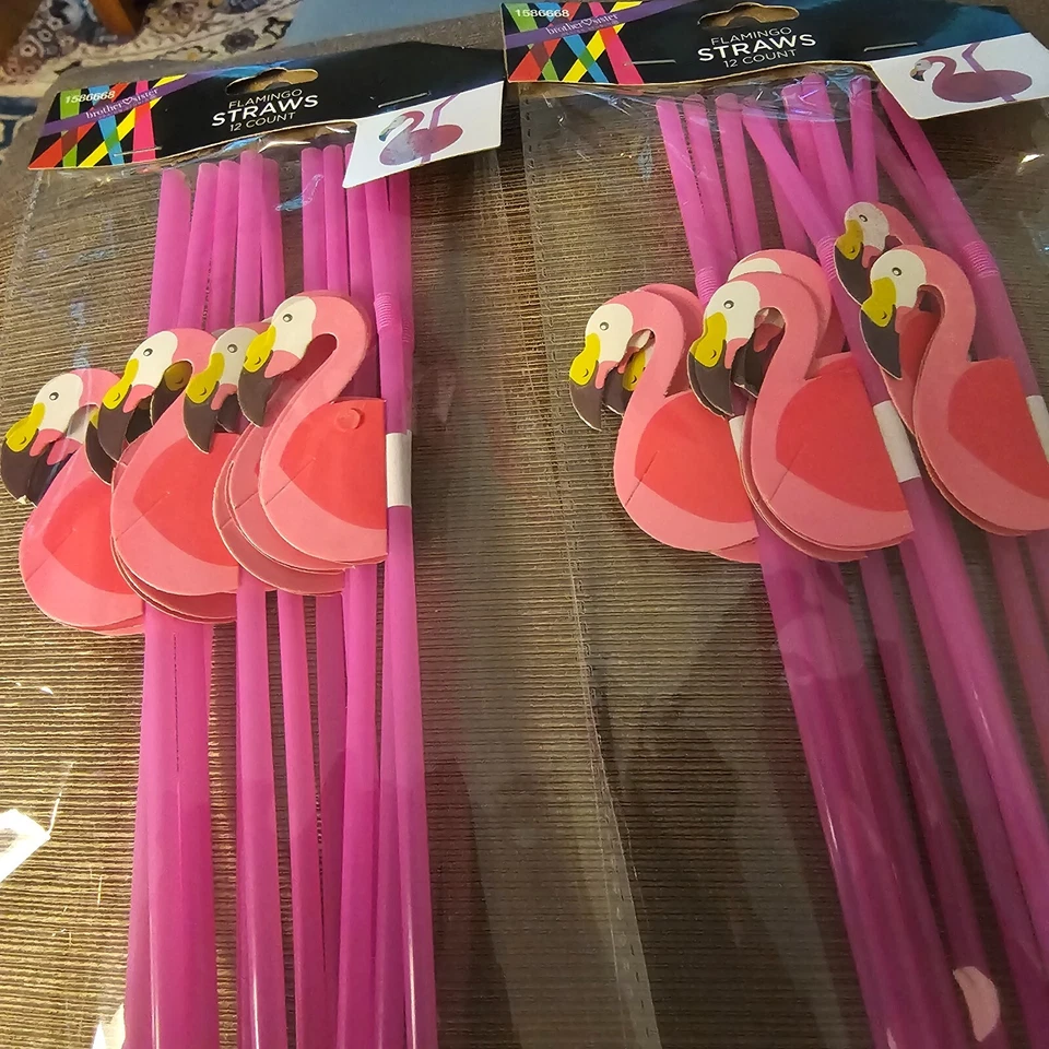 Juego de 24 pajitas flamenco nuevas Foto 1 de 1