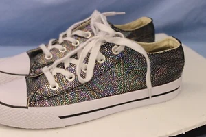 Airwalk Womens Legacee Sneakers Shoes Black Textured 177304 Lace Up Low Top SZ 8 - Picture 1 of 7