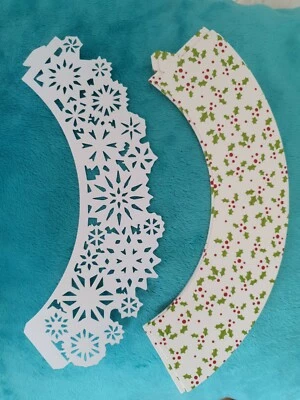 Cupcake Dekor Wrapper Wraps Cupcake Heiligabend Törtchen Muffin Weihnachten  - Bild 1 von 2