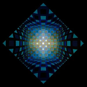 "OKTA-STRI" di Victor Vasarely - Foto 1 di 2