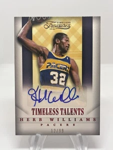 2013-14 Timeless Treasures Timeless Talents Ruby #3 Herb Williams Auto /99 - Picture 1 of 2