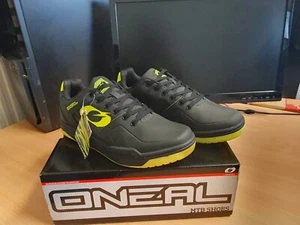 O'NEAL PINNED SPD SHOE IN HI-VIZ Yellow Size Uk 7 MTB Cycling Shoes - Picture 1 of 11