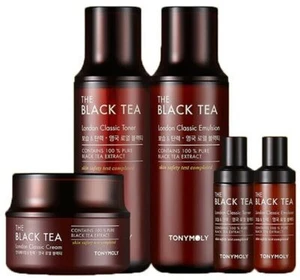 TONYMOLY The Black Tea London Classic Skin Care Set - Anti-Aging & Hydration - Picture 1 of 1