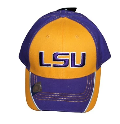Louisiana State University LSU Tigers Purple Gold Hat Cap Silver Series  - Image 1 of 3