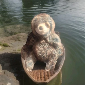 DOUGLAS SYLVIE Sloth Large 21” Realistic Plush Stuffed Animal - Picture 1 of 8
