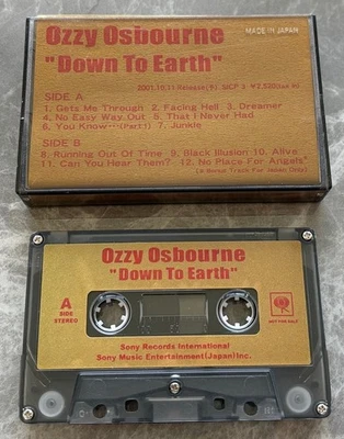 $0 ship! OZZY OSBOURNE Japan PROMO ONLY cassette tape NOT CD Down To Earth - Image 1 of 4