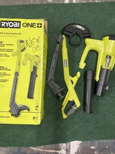RYOBI 10" String Trimmer & Blower Combo Kit TOOLS ONLY PCLCK201K Free Shipping - Picture 1 of 15