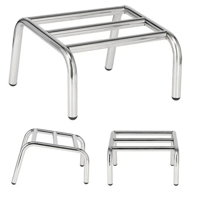 Fußstütze Friseur rutschfeste Chromleiter Stepper - Bild 1 von 4