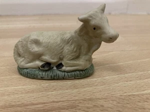 Belén de tiza de los años 50 burro de pie - Imagen 1 de 5