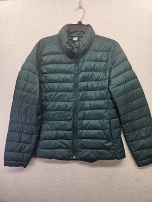 Old Navy Puffer Jacket Mens Large Green Softshell Long Sleeve Full Zipper L-26 - Image 1 of 4