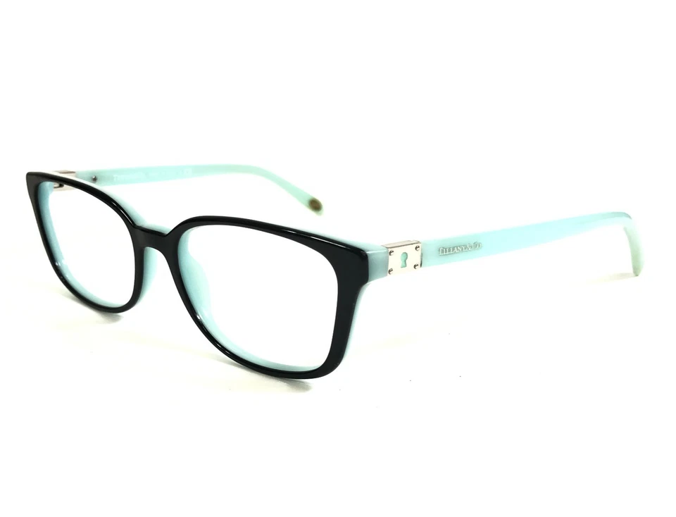 Monturas de gafas Tiffany & Co. TF2094 8055 negro azul plata agujeros de cerradura 52-17-140 Foto 1 de 4