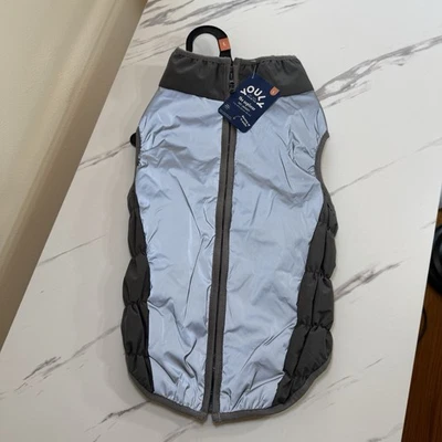 Chaqueta Chaleco Invierno Perro Puffer Cremallera Talla Grande Lavable a Máquina Reflectante Foto 1 de 4