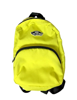 Mini mochila de viaje Vans Off The Wall bolsa de centro comercial de playa amarilla Foto 1 de 4
