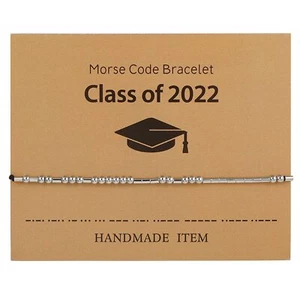 Morse Code Bracelets for Women Inspirational Graduation Bracelets for Best frien - Picture 1 of 7