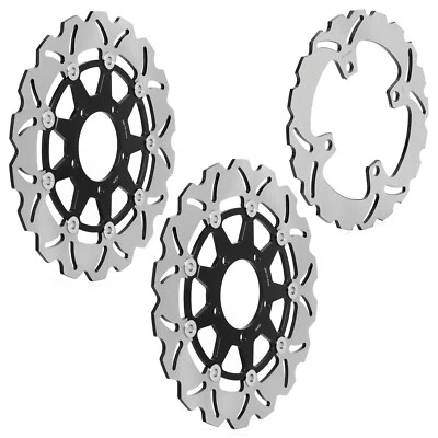 Front Rear Brake Rotors For Kawasaki Ninja ZX14R ZX1400 2006-22 Z1000 2014 2015 - Image 1 of 4