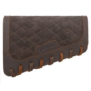 Leather Non-slip Cheek Rest Suede Hunting Buttstock Sleeve for Rifle / Shotgun - Picture 1 of 21