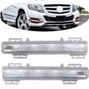 Pair Front Fog Light Daytime Running Lamp For 2013-2015 Mercedes Benz GLK X204 - Picture 1 of 7