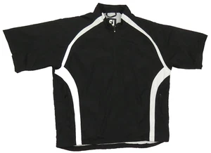 Footjoy Golf Wind Rain 1/2 Zip Pullover Windbreaker Short Sleeve Jacket L - Picture 1 of 6