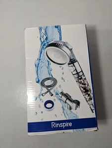 NEW Rinspire Mineral Shower Head w/ 3 Adjustable Settings, Water Saving - Picture 1 of 8