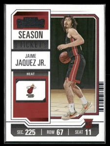 2023-24 Panini Contenders #84 Jaime Jaquez Jr. Miami Heat novato - Imagen 1 de 2