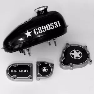 2-Stroke Motorized Bicycle Gas Tank & Engine Decal Kit US Army Graphics - Bild 1 von 5