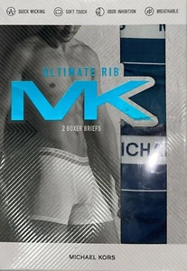 Michael Kors Ultimate Rib Boxer Briefs 2-Pack Blues Cotton/Modal Blend Sz XL NWT - Picture 1 of 3