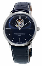 Frederique Constant Slimline Automatisch Blau Leder Armband Herrenuhr FC-312N4S6