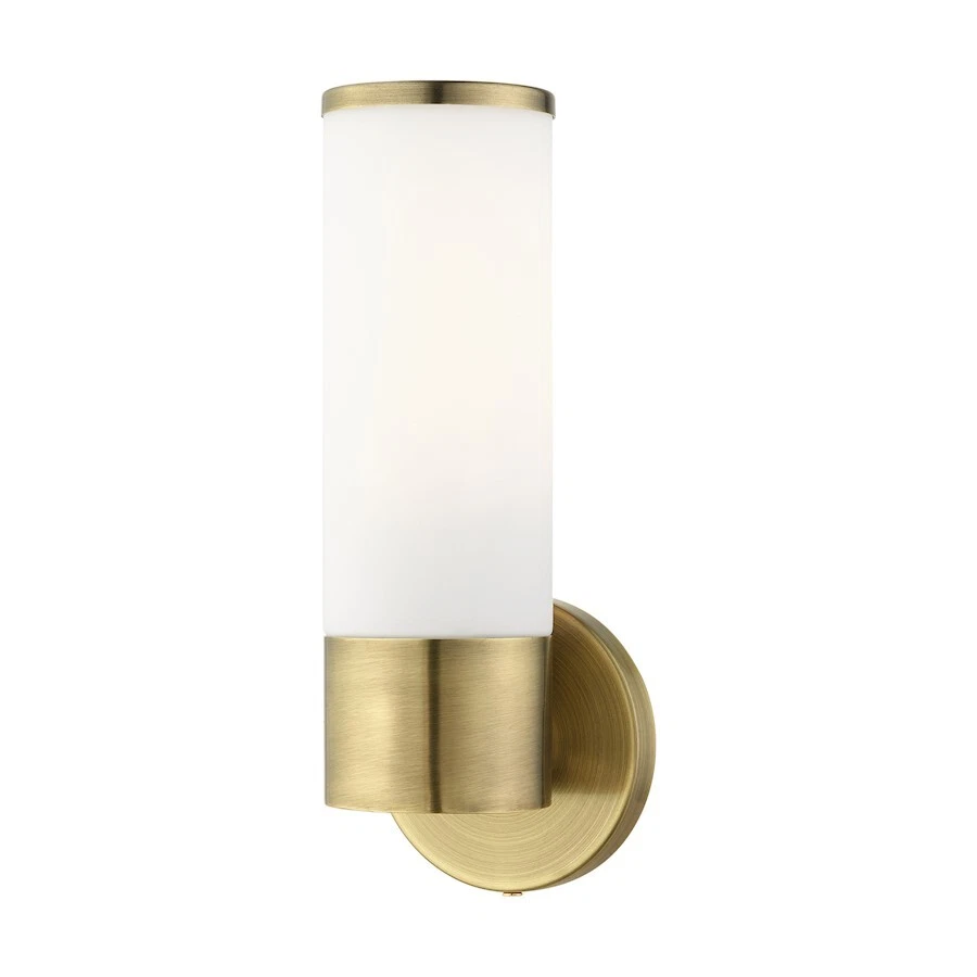 Livex Lighting 16561-01 Lindale - 1 Light Ada Wall Sconce Antique Brass Finish