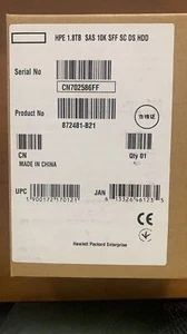 NEW HPE 872481-B21 872738-001 1.8TB SAS 10K 12Gb/s 2.5" 512E HDD Hard Drive - Picture 1 of 6