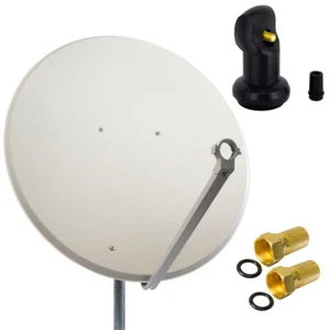 PremiumX SAT Anlage 100cm Satelliten Schüssel Antenne Offset Spiegel Single LNB - Bild 1 von 9