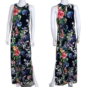 Maxi Vestido Pullover Tommy Bahama Para Mujer Talla M Hawaiano Hermosa Floral Sin Mangas - Imagen 1 de 14