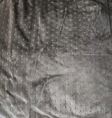 Gray Velveteen Velvet Velour Textured Patterned Upholstery FABRIC 55"W× 41" Long - Image 1 of 4