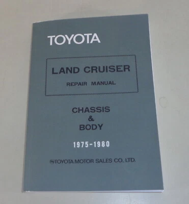 Manuale Officina Toyota Land Cruiser FJ 40/43/45 Anno Fab. 1975 - 1980 Ristampa - Immagine 1 di 2