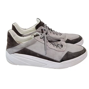 M. Gemi Sprezzatura Mens 41/7.5-8 Gray Suede Leather Trainers Sneakers Italy - Picture 1 of 9