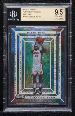 2019-20 Panini Player of the Day Kendrick Nunn #78 BGS 9.5 GEM MINT Rookie RC - Image 1 of 2
