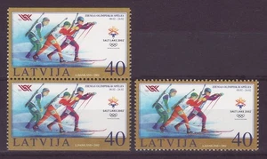 Lettland - Olympische Winterspiele Varianten postfrisch 2002 Mi. 565  e032 - Picture 1 of 1