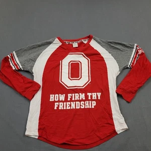 Victoria's Secret Pink Shirt Damen M Langarm How Firm Thy Freindship Rot * - Bild 1 von 13