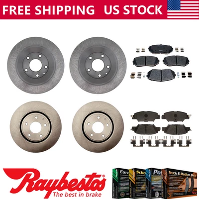 Rotores de freno delanteros traseros y pastillas de freno de cerámica para Mazda CX-5 2019 - Raybestos Foto 1 de 4